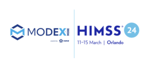 Modex and HIMSS logos