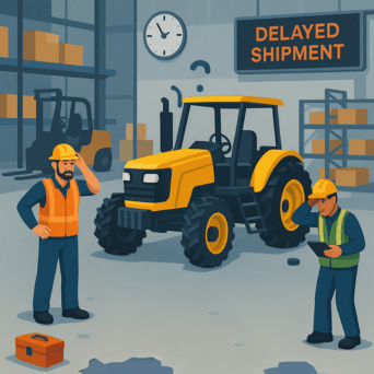 Misplaced items delay production