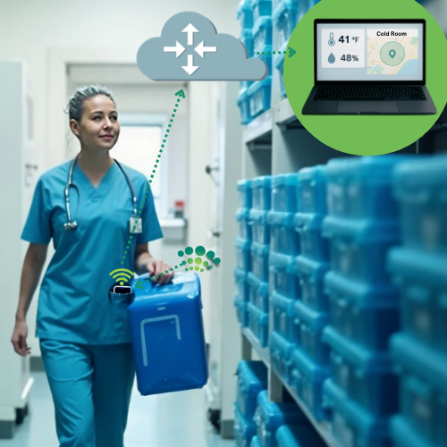 Luna can track the temperature and humidity conditions of distributed inventory