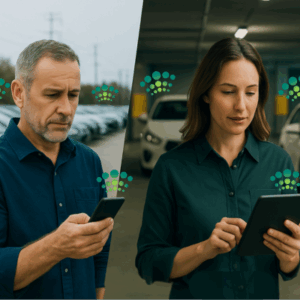 Luna can track in outdoor vehicle hold yards or indoor holding areas