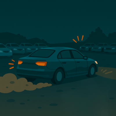 car being stolen from yard without vehicle yard tracking