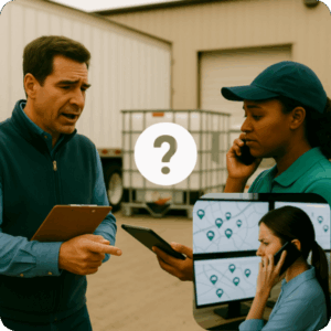 Issues arising where there is no shared returnable container tracking system of record