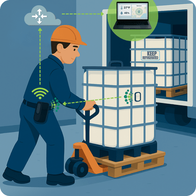 Luna for automated Returnable Container location and condition monitoring
